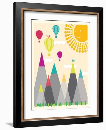 Model Mountains I-Sasha Blake-Framed Art Print