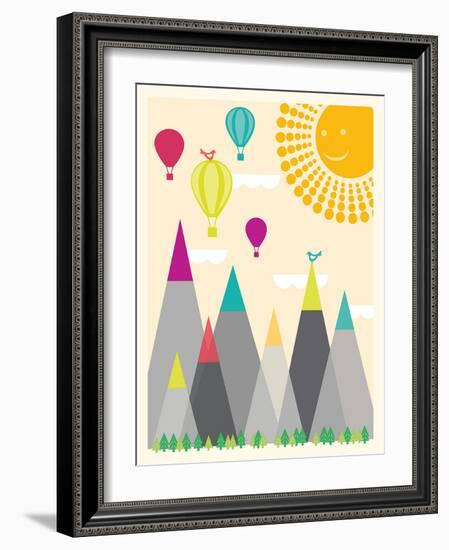 Model Mountains I-Sasha Blake-Framed Art Print