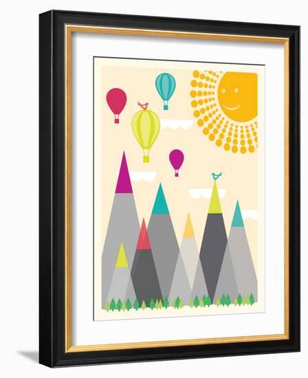 Model Mountains I-Sasha Blake-Framed Art Print