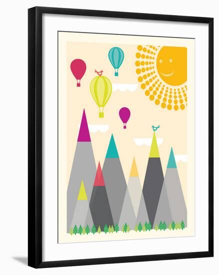 Model Mountains I-Sasha Blake-Framed Giclee Print