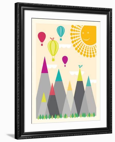 Model Mountains I-Sasha Blake-Framed Giclee Print