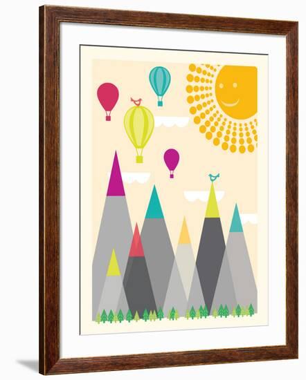 Model Mountains I-Sasha Blake-Framed Giclee Print