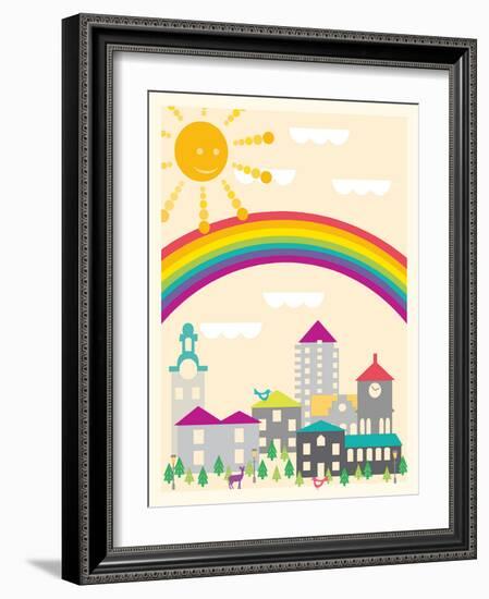 Model Mountains II-Sasha Blake-Framed Art Print