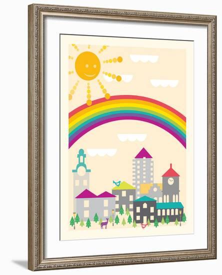 Model Mountains II-Sasha Blake-Framed Giclee Print