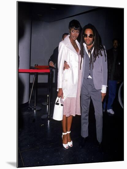 Model Naomi Campbell and Singer Lenny Kravitz-Dave Allocca-Mounted Premium Photographic Print