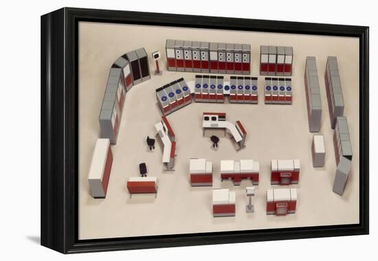 Model of a Computer Room Layout-Heinz Zinram-Framed Premier Image Canvas