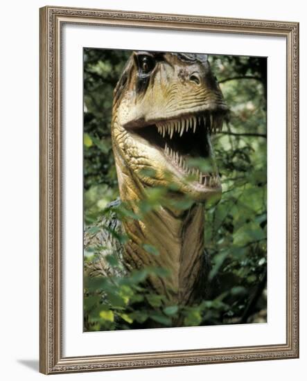 Model of Allosaurus Dinosaur at the National Zoo, Washington Dc-null-Framed Photographic Print