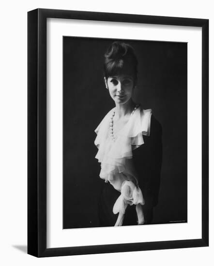 Model of Dior in Paris Fashion Show-Paul Schutzer-Framed Photographic Print