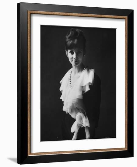 Model of Dior in Paris Fashion Show-Paul Schutzer-Framed Photographic Print