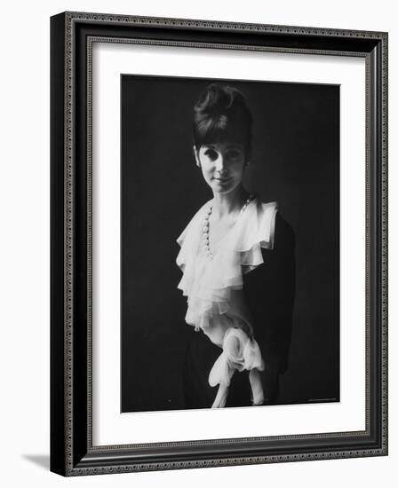 Model of Dior in Paris Fashion Show-Paul Schutzer-Framed Photographic Print