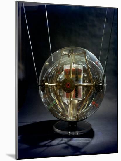 Model of Earth Satellite Created at Naval Research Lab Shows How Instruments Will Be Stacked-Hank Walker-Mounted Photographic Print