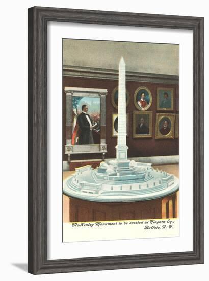 Model of Mckinley Monument, Buffalo-null-Framed Art Print