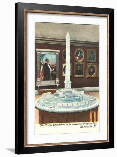 Model of Mckinley Monument, Buffalo-null-Framed Art Print