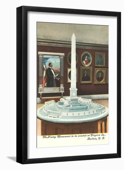 Model of Mckinley Monument, Buffalo-null-Framed Art Print