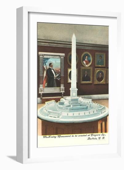 Model of Mckinley Monument, Buffalo-null-Framed Art Print