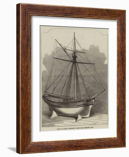 Model of Queen Elizabeth's Yacht-Edwin Weedon-Framed Giclee Print