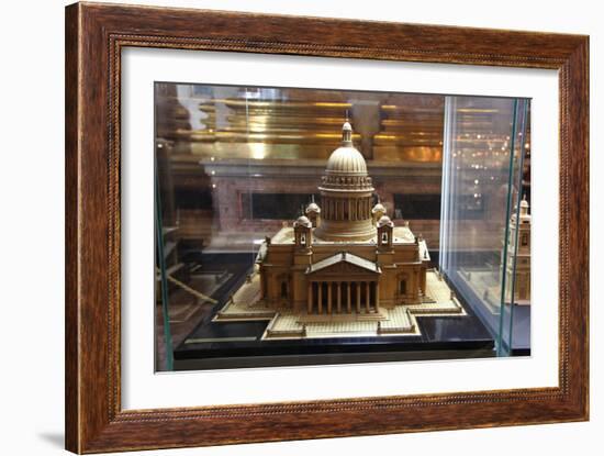 Model of St Isaac's Cathedral, St Petersburg, Russia, 2011-Sheldon Marshall-Framed Photographic Print