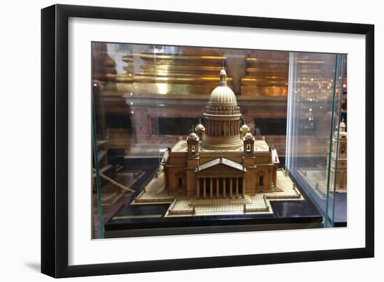 Model of St Isaac's Cathedral, St Petersburg, Russia, 2011-Sheldon Marshall-Framed Photographic Print