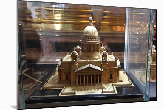 Model of St Isaac's Cathedral, St Petersburg, Russia, 2011-Sheldon Marshall-Mounted Photographic Print