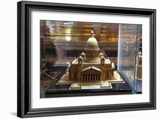 Model of St Isaac's Cathedral, St Petersburg, Russia, 2011-Sheldon Marshall-Framed Photographic Print