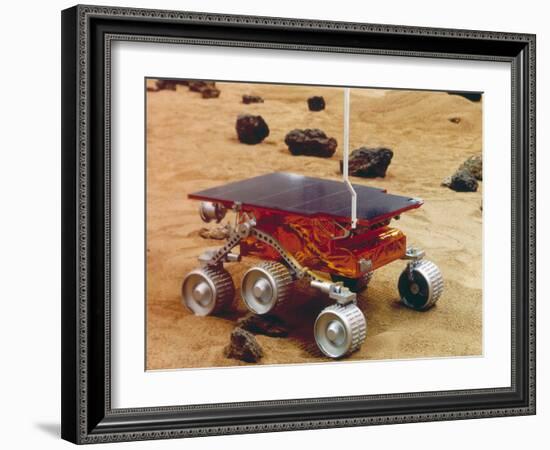 Model of the Mars Pathfinder Rover Sojourner-null-Framed Photographic Print