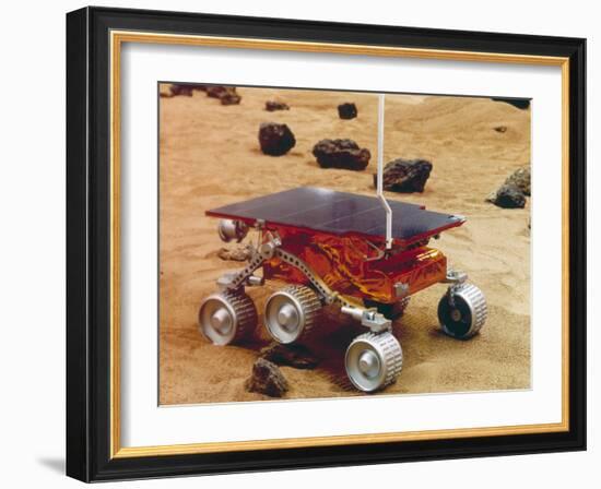 Model of the Mars Pathfinder Rover Sojourner-null-Framed Photographic Print