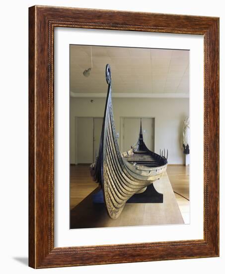 Model of the Oseberg Ship, Viking, Norway-Werner Forman-Framed Photographic Print