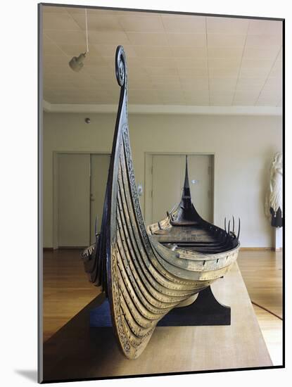 Model of the Oseberg Ship, Viking, Norway-Werner Forman-Mounted Photographic Print