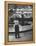 Model Posing Beside Cadillac Eldorado Captures Attention of Young Boy at National Automobile Show-Walter Sanders-Framed Premier Image Canvas