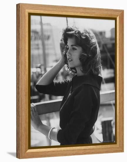 Model Posing-Allan Grant-Framed Premier Image Canvas