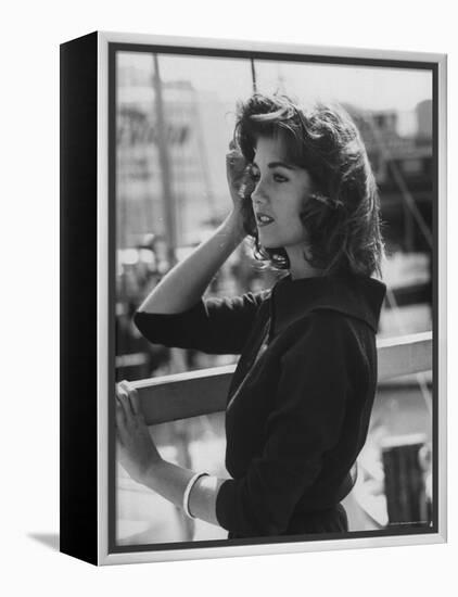 Model Posing-Allan Grant-Framed Premier Image Canvas