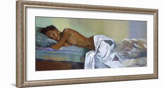 Model Relaxing-Boscoe Holder-Framed Premium Giclee Print