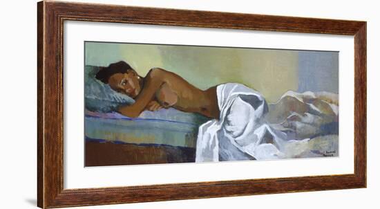 Model Relaxing-Boscoe Holder-Framed Premium Giclee Print