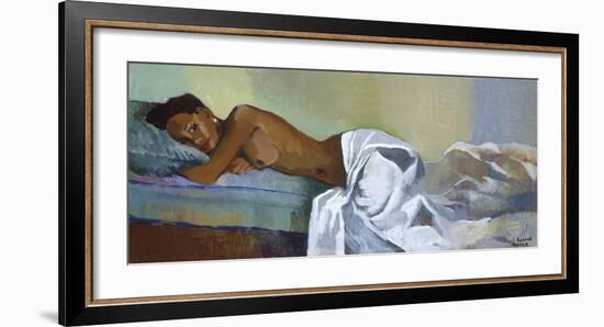 Model Relaxing-Boscoe Holder-Framed Premium Giclee Print