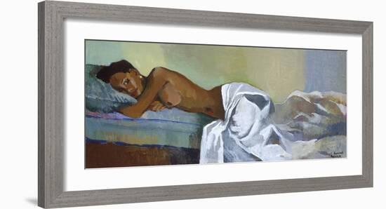 Model Relaxing-Boscoe Holder-Framed Premium Giclee Print