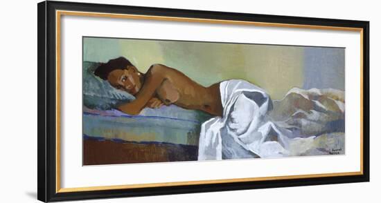 Model Relaxing-Boscoe Holder-Framed Premium Giclee Print