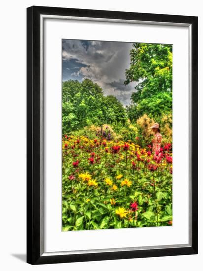 Model Release Garden Vertical-Robert Goldwitz-Framed Photographic Print