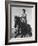 Model Riding a Horse-Allan Grant-Framed Photographic Print