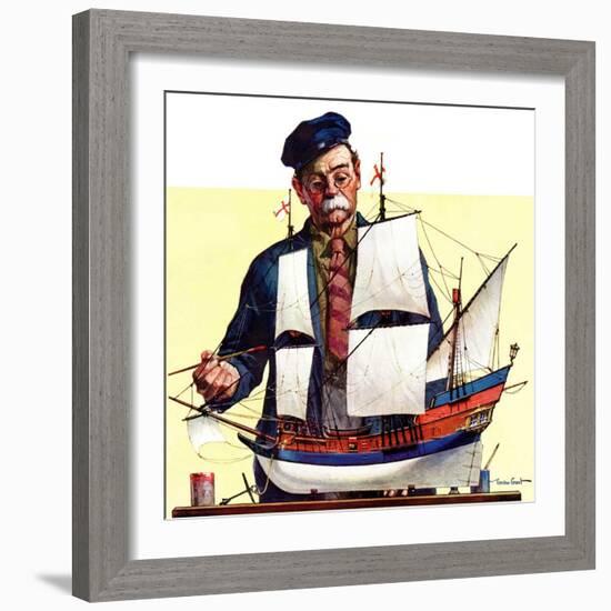 "Model Ship,"October 5, 1935-Gordon Grant-Framed Giclee Print