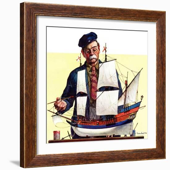 "Model Ship,"October 5, 1935-Gordon Grant-Framed Giclee Print