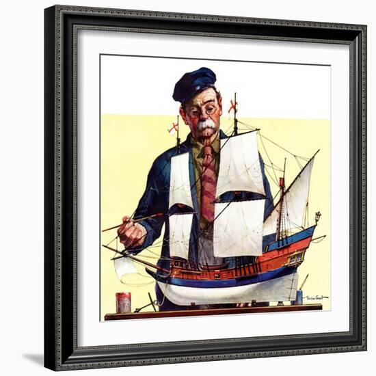 "Model Ship,"October 5, 1935-Gordon Grant-Framed Giclee Print