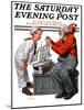 "Model Ship," Saturday Evening Post Cover, May 31, 1924-J.F. Kernan-Mounted Giclee Print