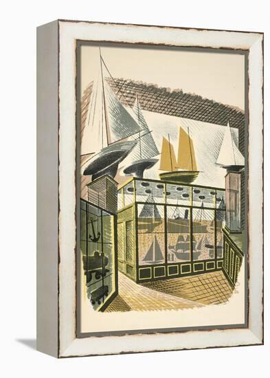 Model Ships and Trains-Eric Ravilious-Framed Premier Image Canvas