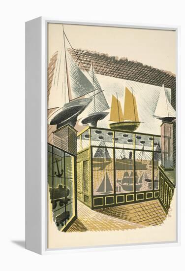 Model Ships and Trains-Eric Ravilious-Framed Premier Image Canvas