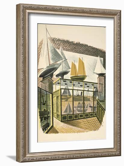 Model Ships and Trains-Eric Ravilious-Framed Giclee Print