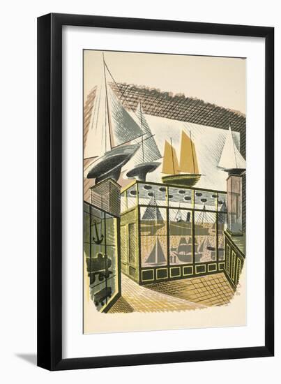 Model Ships and Trains-Eric Ravilious-Framed Giclee Print