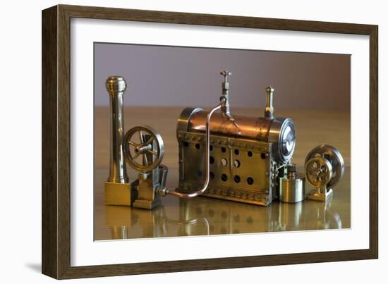 Model Steam Engine-paul fleet-Framed Art Print