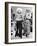 Model Stephanie Nikashian in Cartwheel Straw Hat and Flower Print Turkish Trousers-Alfred Eisenstaedt-Framed Photographic Print