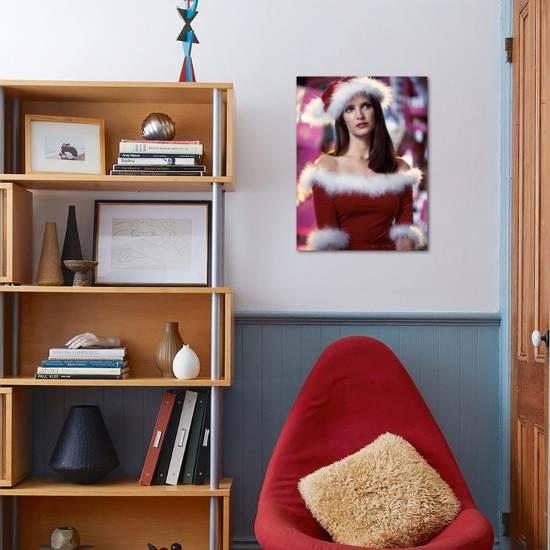 Model Stephanie Seymour Shooting Victoria S Secret Christmas Commercial Premium Photographic Print By Marion Curtis Art Com