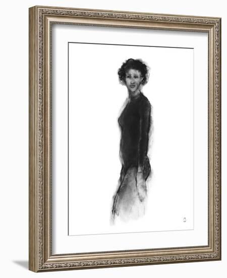 Model Study - Glance-Manny Woodard-Framed Giclee Print